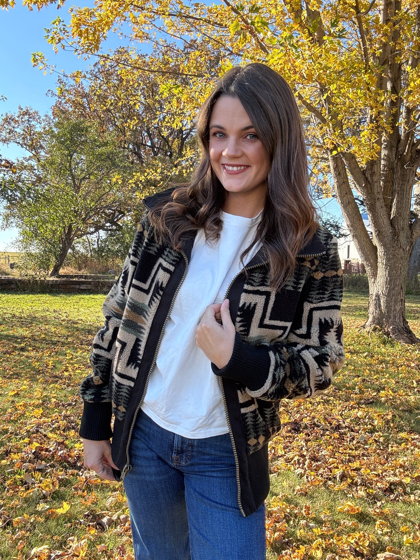 HARDING FOXGLOVE FLEECE BOMBER JACKET